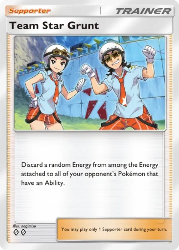 Team Star Grunt card front