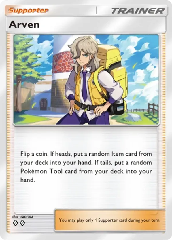 Arven card front