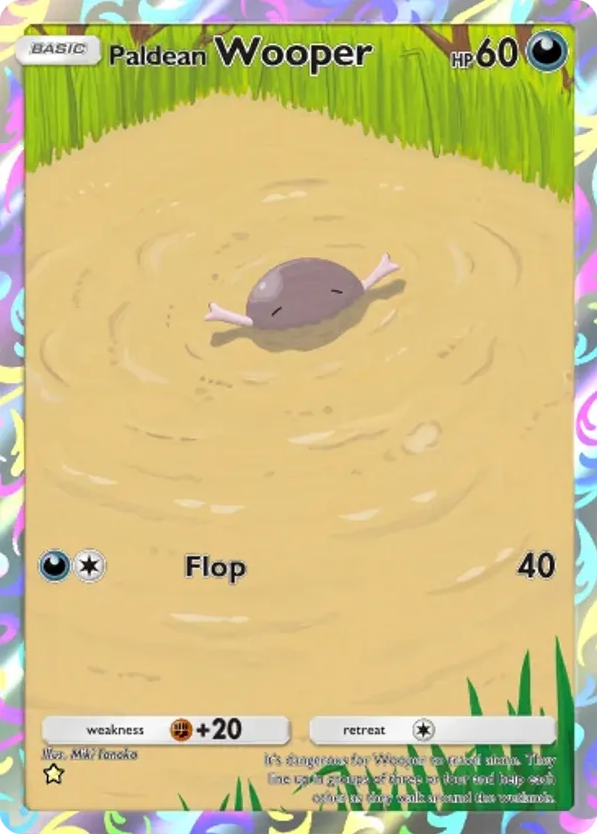 Paldean Wooper card front
