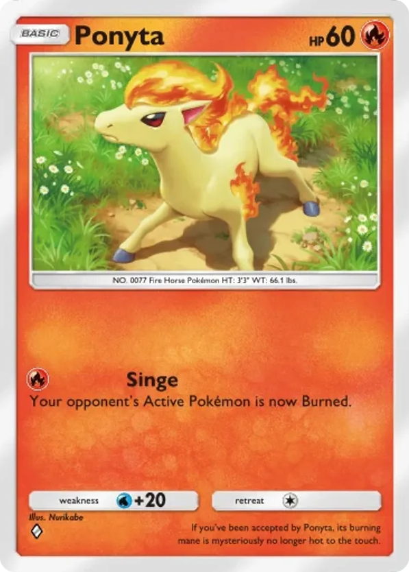 Ponyta card front