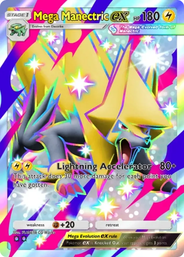 Mega Manectric ex card front