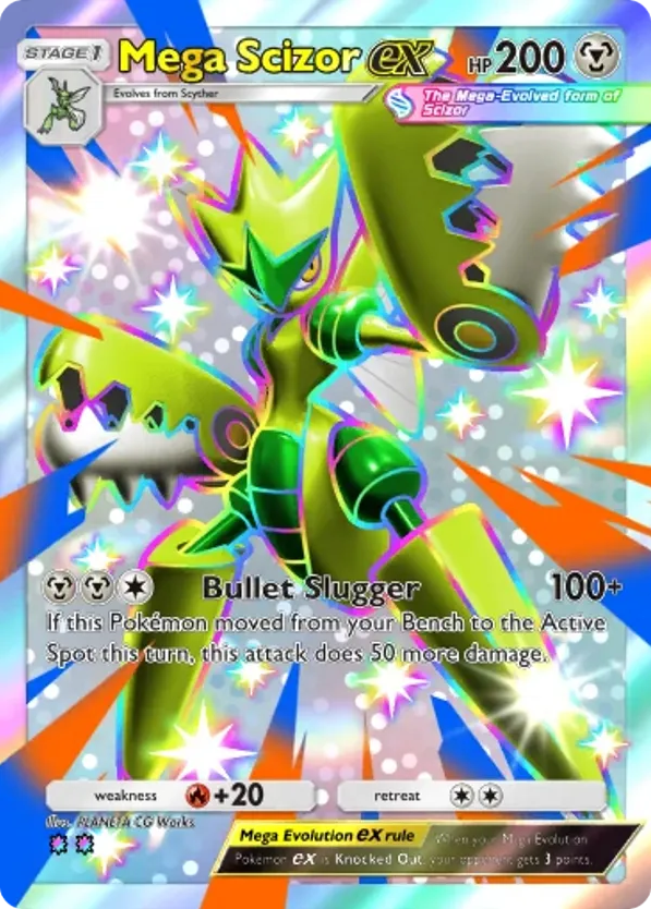 Mega Scizor ex card front