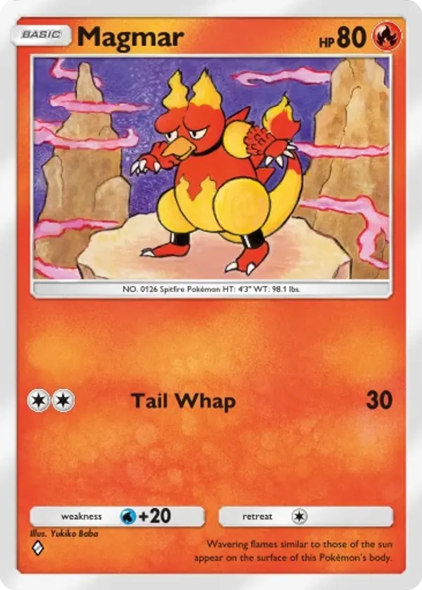 Magmar card front