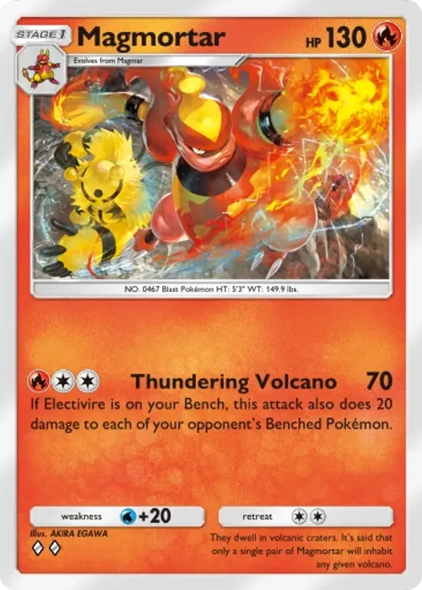 Magmortar card front