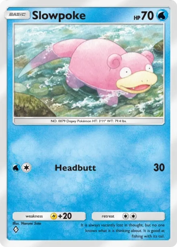 Slowpoke card front