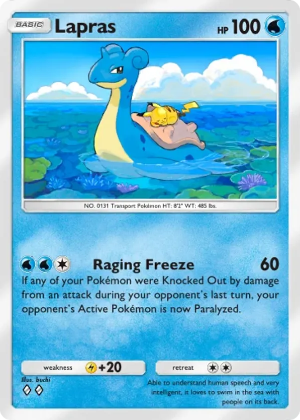 Lapras card front