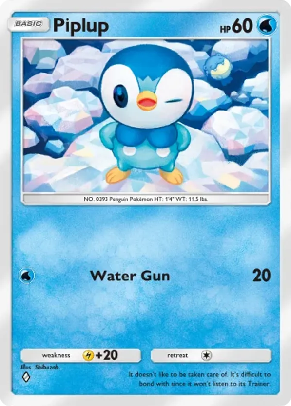 Piplup card front