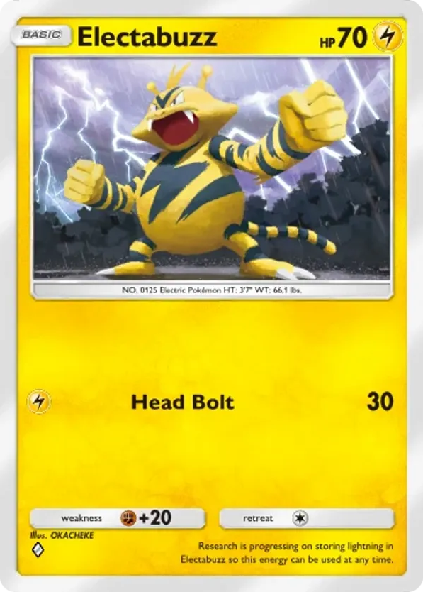 Electabuzz card front
