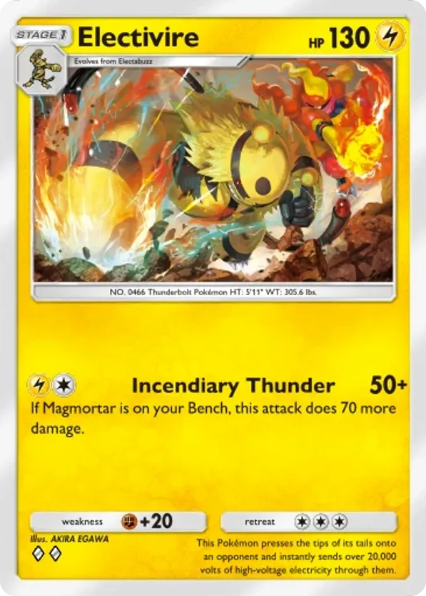 Electivire card front