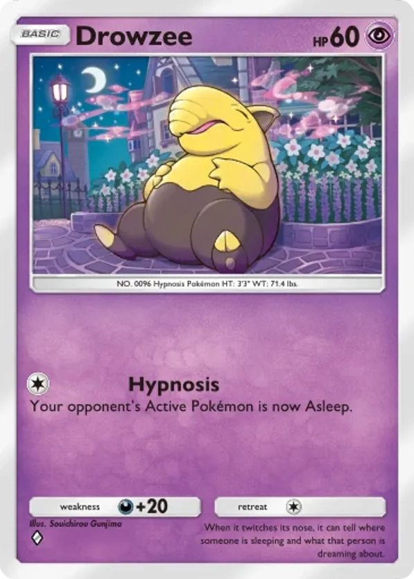 Drowzee card front