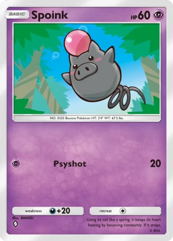 Spoink card front