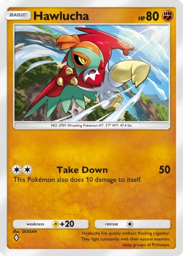 Hawlucha card front