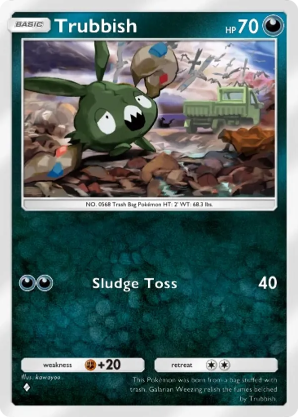 Trubbish card front