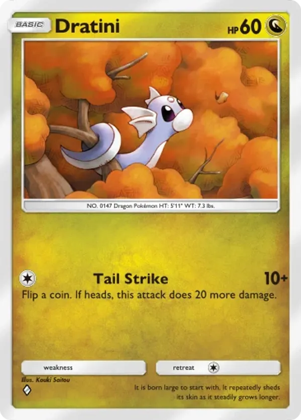 Dratini card front