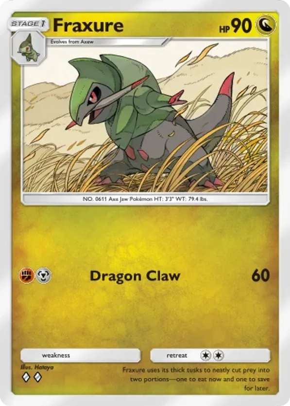 Fraxure card front