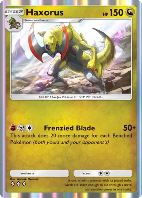 Haxorus card front