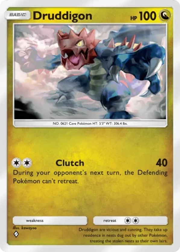 Druddigon card front