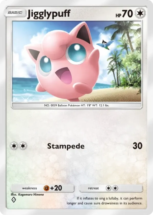 Jigglypuff card front