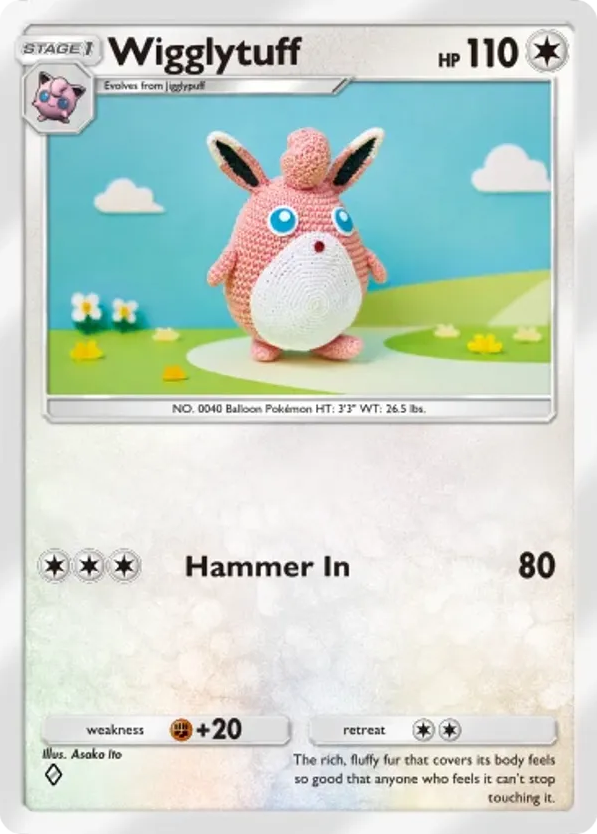 Wigglytuff card front