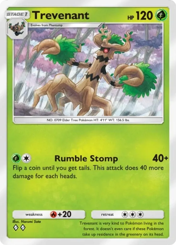 Trevenant card front