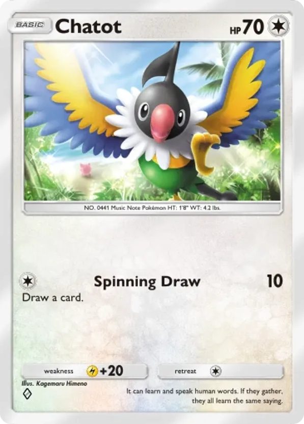 Chatot card front