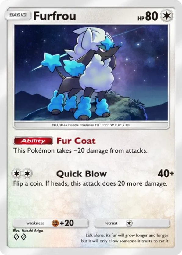 Furfrou card front