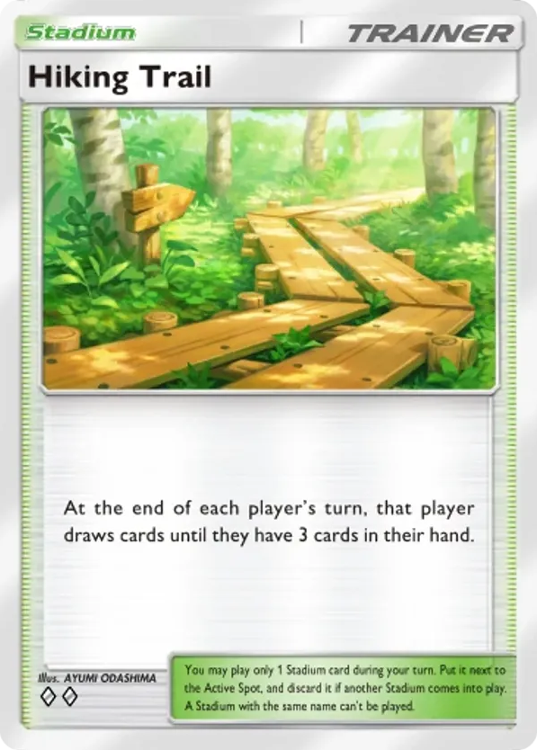 Hiking Trail card front