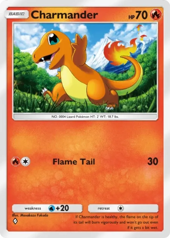 Charmander card front