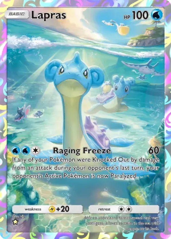 Lapras card front
