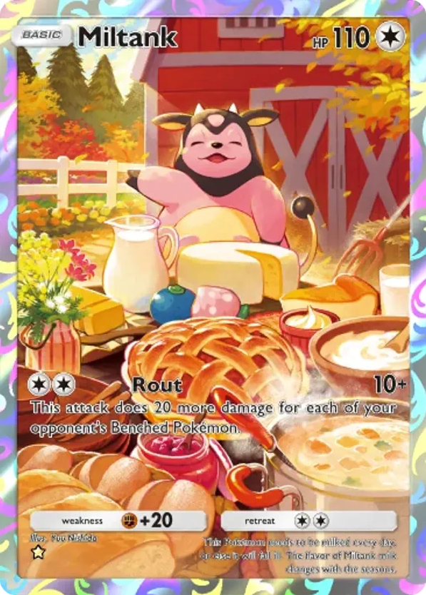 Miltank card front