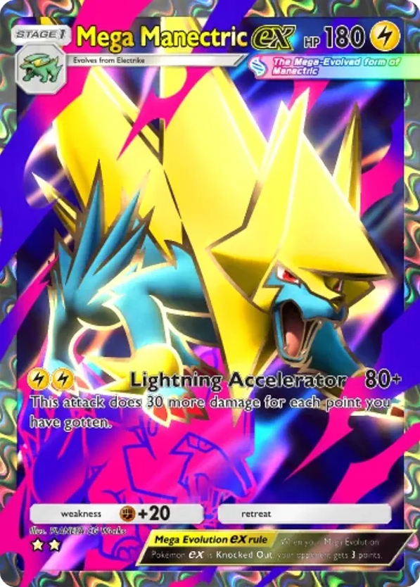 Mega Manectric ex card front