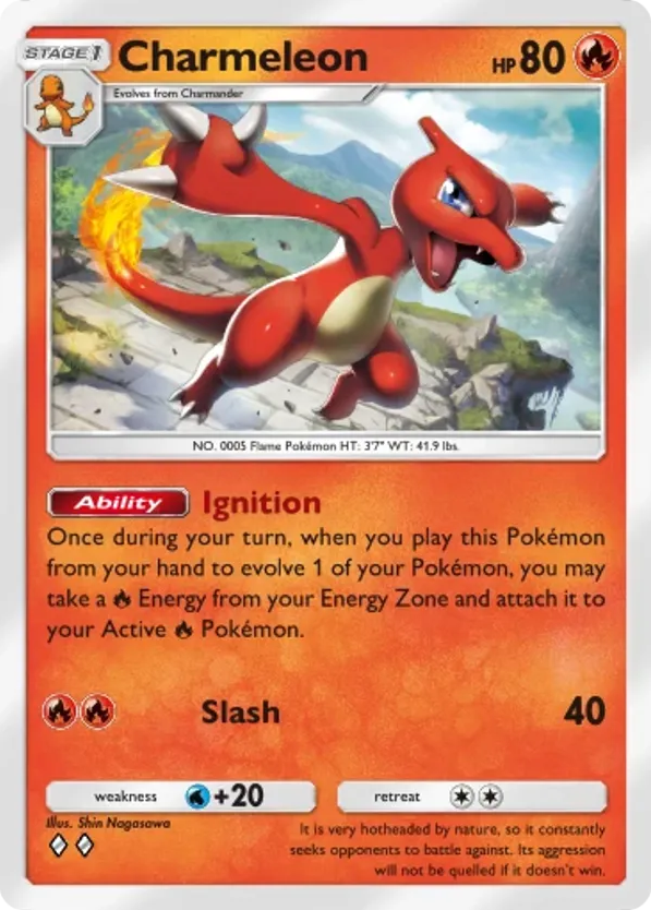 Charmeleon card front