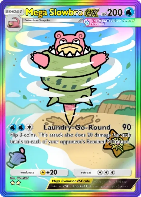 Mega Slowbro ex card front