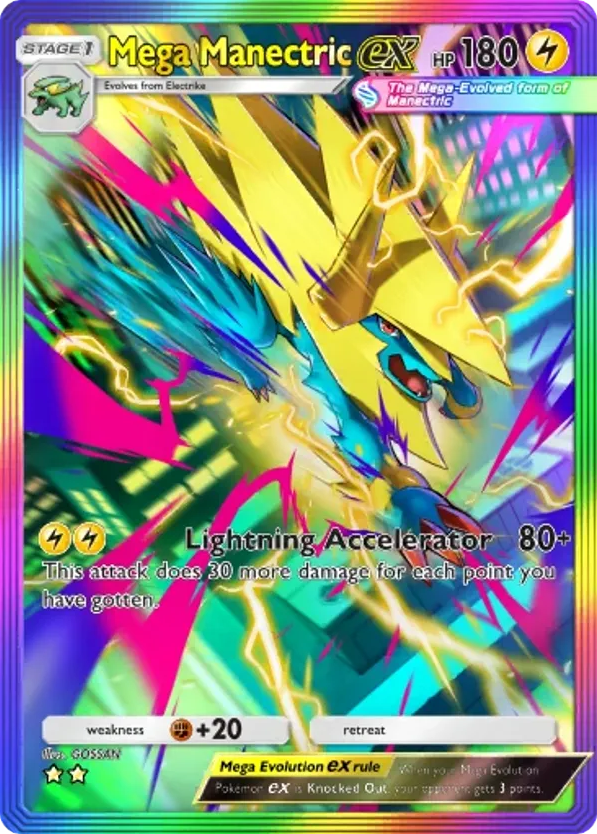 Mega Manectric ex card front
