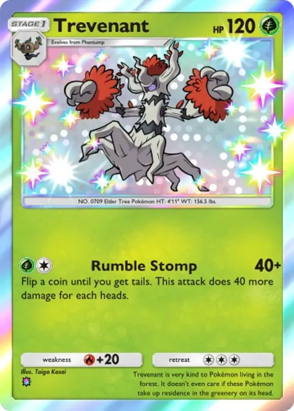 Trevenant card front
