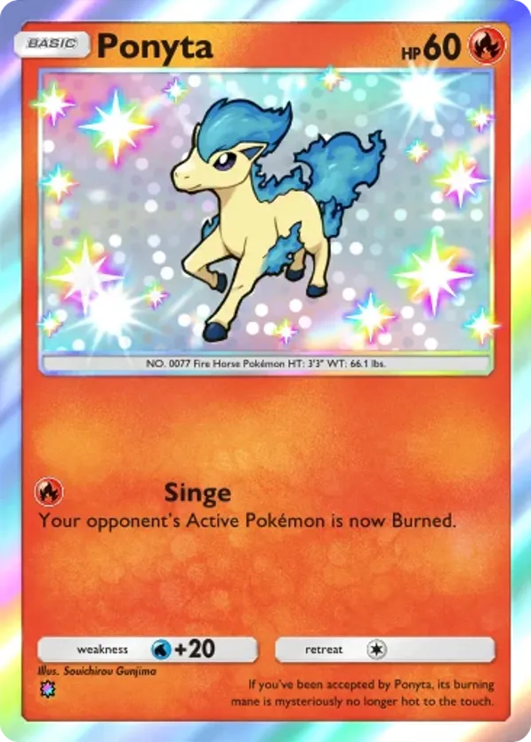 Ponyta card front
