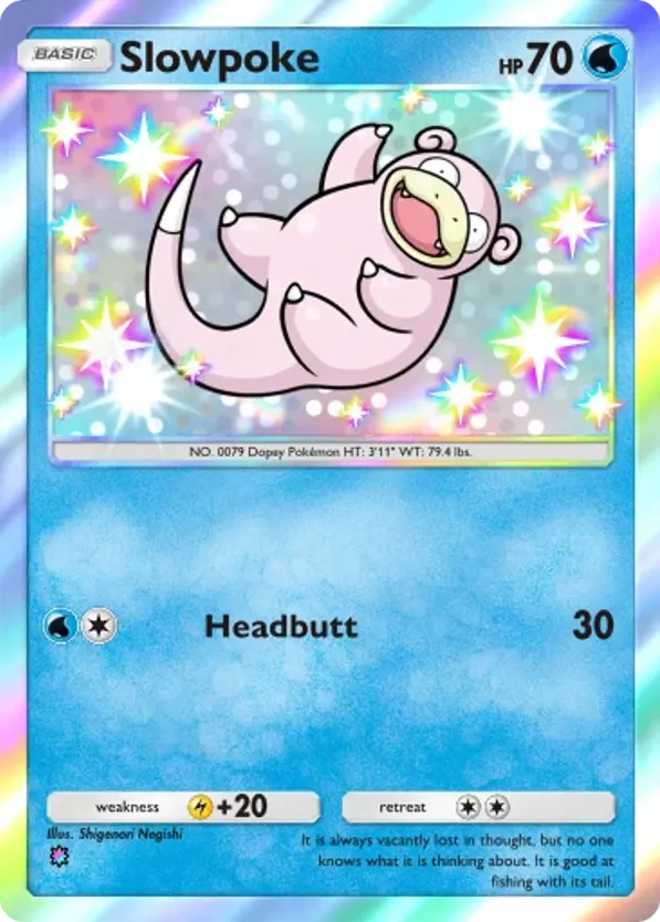 Slowpoke card front