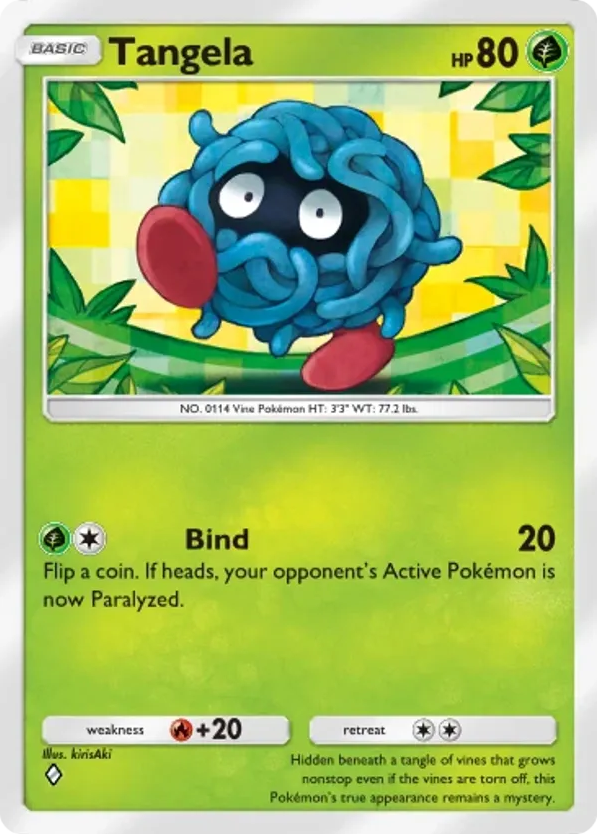 Tangela card front