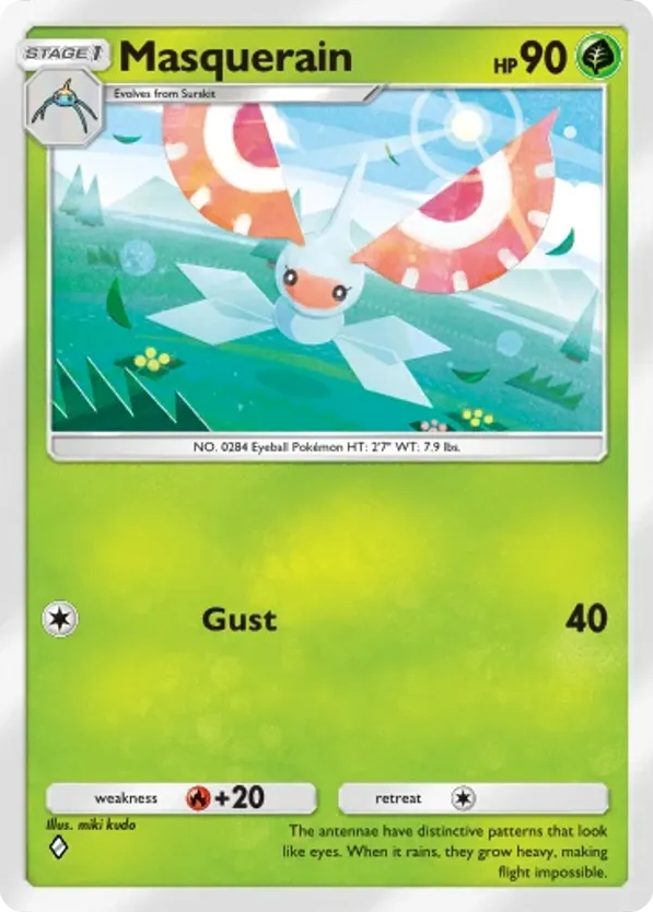 Masquerain card front