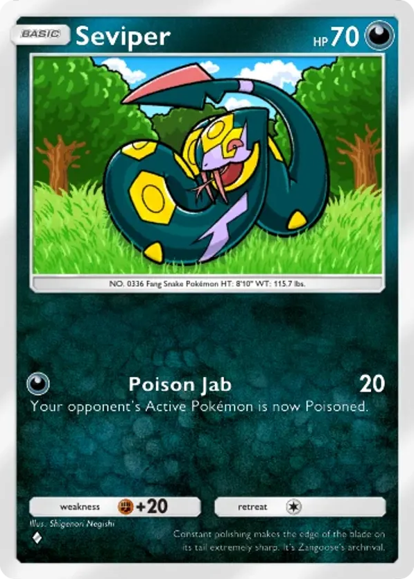 Seviper card front
