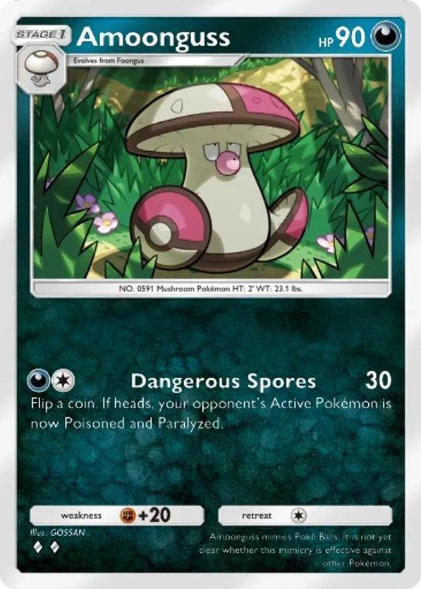 Amoonguss card front