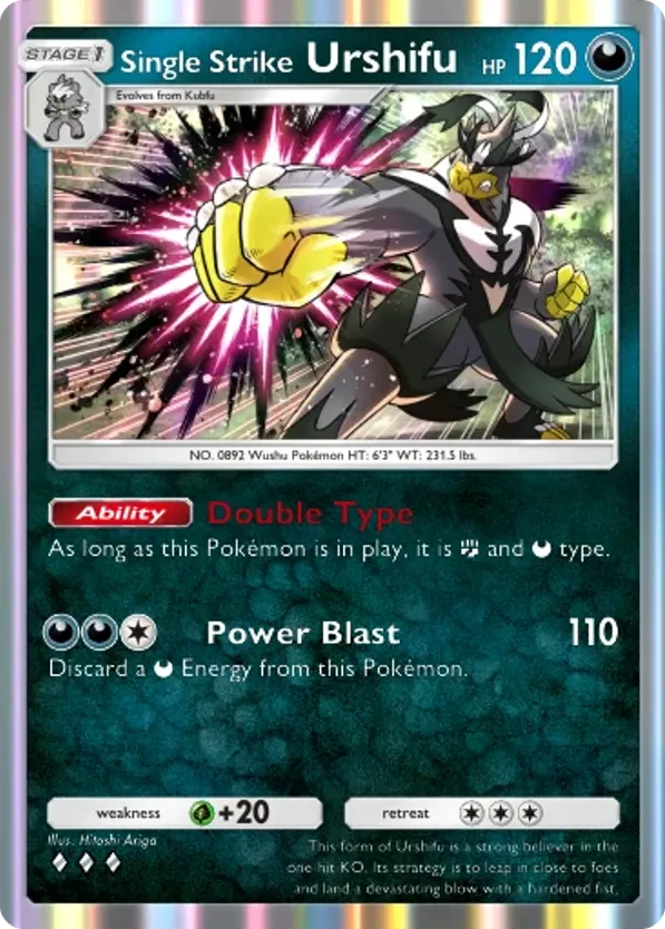 Single Strike Urshifu card front