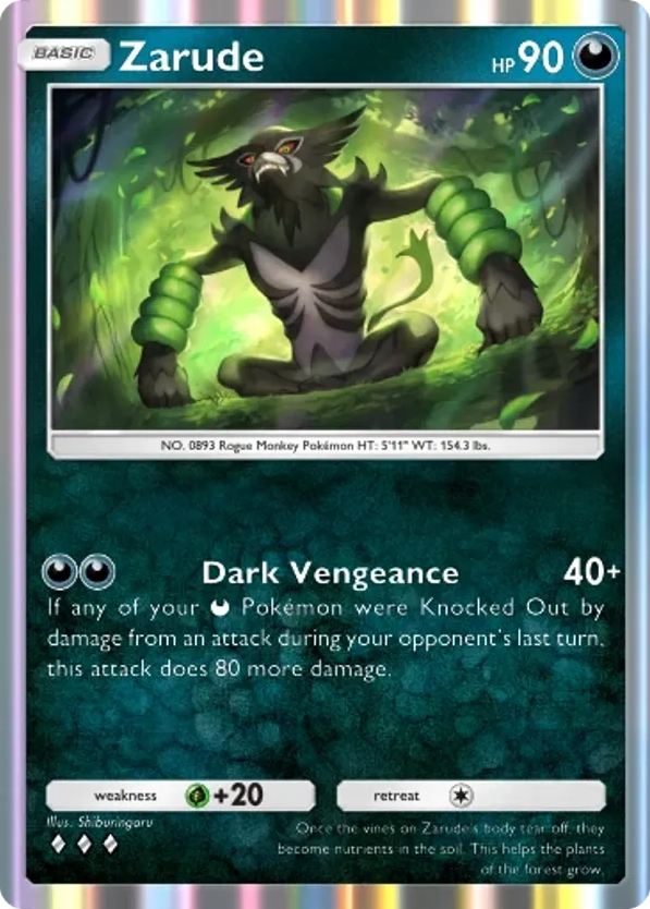 Zarude card front
