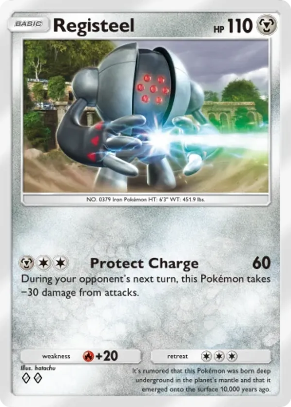 Registeel card front