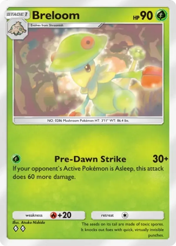 Breloom card front