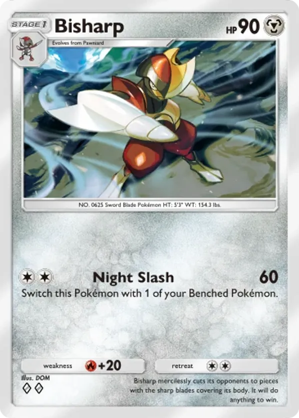 Bisharp card front