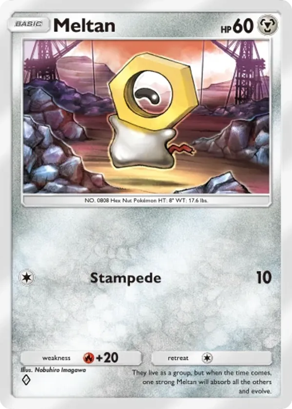 Meltan card front