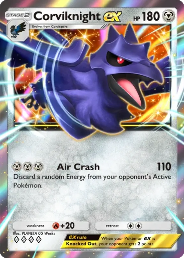 Corviknight ex card front