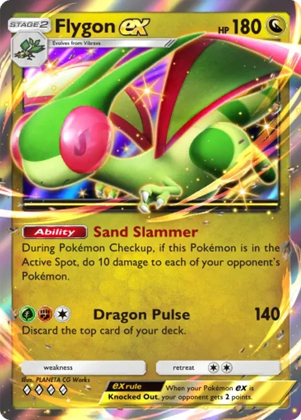 Flygon ex card front