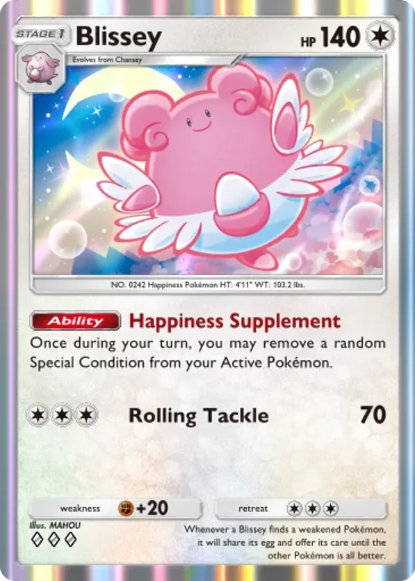 Blissey card front